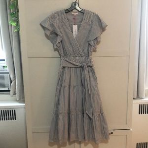 Bessie Stripe Cotton Poplin Dress